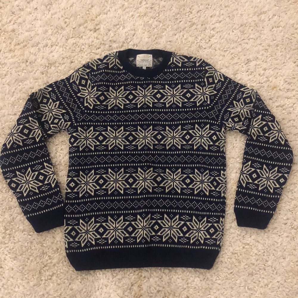 Topman snowflake sweater